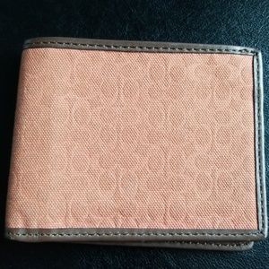 Coach Camden Canvas voyager Slim Billfold Wallet